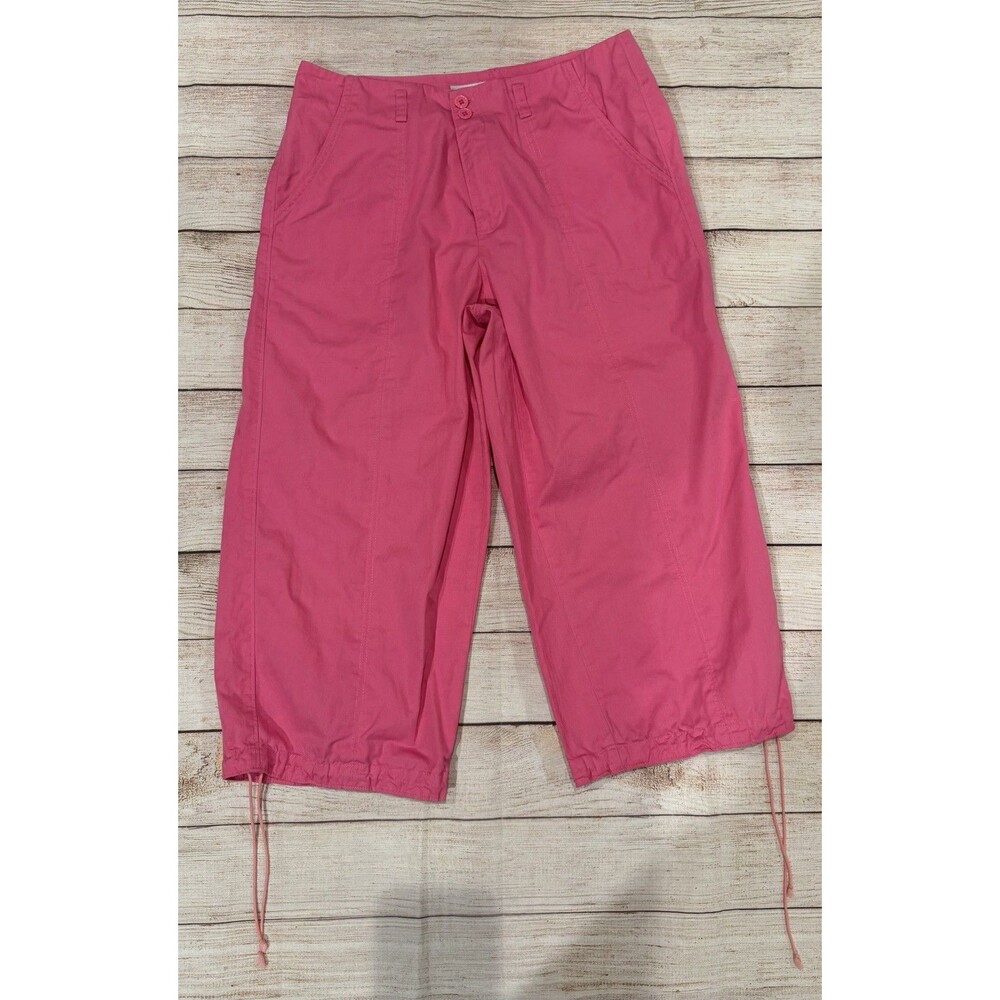 Sutton Studio Crop Capri Pink Cotton Pants Pockets Bloomingdale’s Size 8